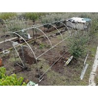 Solar gradina profesional, 8 x 3 x 2.5 m, 24 mp, structura otel galvanizat - 6