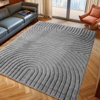 Covor traversa Art boho V2 Argintiu 80x250 cm - 3