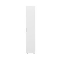 Dulap ALMA, 1 usa, 5 rafturi, alb, 40x52x203 cm - 1
