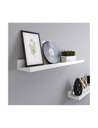 Set 2 rafturi suspendate, Songmics, LWS60WT, Alb, 60 x 10 cm - 4