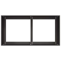 Jardinier negru din otel laminat la rece 80x40x40 cm - 5