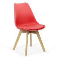 Scaun BUC 242 rosu - Design Scandinavian pentru Living - 1