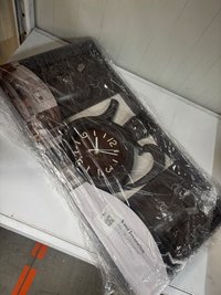 Ceas de Perete Caffiora in Forma de Ceainic - Set 3 Piese cu Tematica Cafea, Mecanism Silențios, Design Elegant, Crem-Bej si Maro - 1