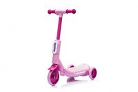 Trotineta electrica cu aburi si lumini pentru copii, cu 3 roti, stabila, Kinderauto Aquamist, 30W, 6V 4.5Ah, roz - 1