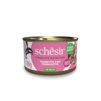 SCHESIR, Ton și Șuncă, conservă hrană umedă pisici, (în aspic), 85g - 2