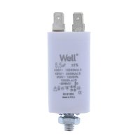 Condensator pornire motor 400V 5.5uF cu pin, Well - 1