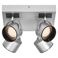 Spot LED cvadruplu ajustabil Ledvance DECOR JUPITER SQUARE, 22W, 2000 lm, lumina calda 3000K, IP20, 260x260mm, Argintiu, clasa energetica F - 2