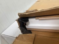Dulap multifunctional alb cu blat stejar, 120x43,4x89 cm, 4 usi si sertare - Ideal pentru bucatarie si camara - 1