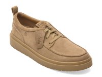Mocasini CLARKS gri, POLDEN MOC, din piele intoarsa - 1