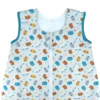 Sac de dormit pentru copii KidsDecor 0.5 tog Miau Miau din bumbac 60 cm - 3