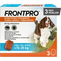 FRONTPRO, deparazitare externă câini, comprimate masticabile FRONTPRO, deparazitare externă câini, L(10 - 25kg), comprimate masticabile, 68mg x 3buc - 2