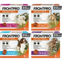 FRONTPRO, deparazitare externă câini, comprimate masticabile FRONTPRO, deparazitare externă câini, L(10 - 25kg), comprimate masticabile, 68mg x 3buc - 4