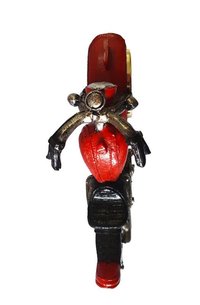 Ceas de masa in forma de motocicleta, rosu, 22 cm, SD6185-8 - 1
