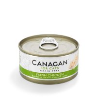 CANAGAN Fresh Chicken, Pui, conservă hrană umedă fără cereale pisici junior & adult, (în suc propriu), 75g - 2