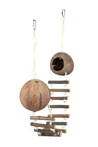 Casuta Din Cocos cu Scarita 13-100 cm 62103 - 1
