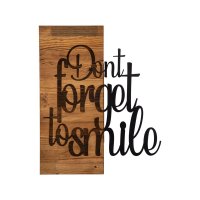 Tablou din lemn si metal Dont Negru 47x58 cm - 4