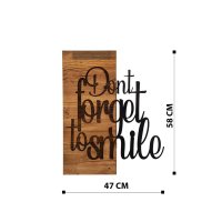 Tablou din lemn si metal Dont Negru 47x58 cm - 7