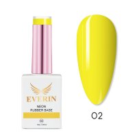 Neon Rubber Base Everin 15ml 02 - Bază Rubber Galben Neon - 1