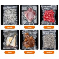 Aparat de vidat si sigilat cu vacuum pentru carne, legume, fructe si alte alimente + 55 de pungi pentru vidat - 1