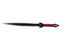 Set doua sabii de vanatoare IdeallStore®, Red Ronin si Dao Blade, otel inoxidabil, negru, teaca inclusa - 8