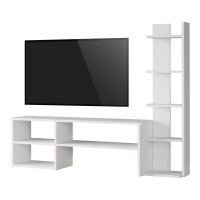 Set mobilier living Perla, Pako World, Alb, 120x29x41 cm - 1