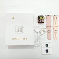 Ceas Smartwatch Techstar® T55, 1.3 Inch IPS, Monitorizare Cardiaca, Tensiune, Sedentarism, Bluetooth 5.0, 2 Curele, Roz - 3