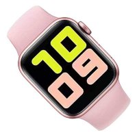 Ceas Smartwatch Techstar® T55, 1.3 Inch IPS, Monitorizare Cardiaca, Tensiune, Sedentarism, Bluetooth 5.0, 2 Curele, Roz - 1