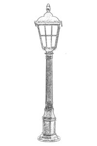Lampadar de exterior Baraka Maro 100x20 cm - 2