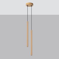 Lustra suspendata Pastelo Auriu 15x15x118 cm - 2
