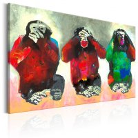 Tablou - Three Wise Monkeys 90x60 cm - 1