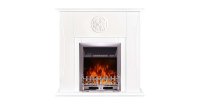Semineu electric Benedict & Galileo silver, Art Flame, 1020x1000x240 mm, 2000W - 1