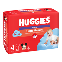 Scutece chilotel, Baieti, Marimea 4, 9-14 kg, 36 bucati, Huggies - 1