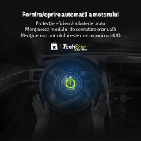 Proiector informatii de bord pe parbriz, Head Up Display Techstar® OBD II, P 9, display 3,6 inch, viteza vehiculului - 4