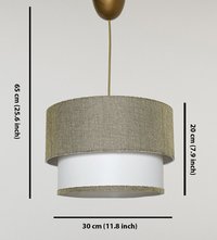 Lustra Tubol Verde 30x30x20 cm - 3