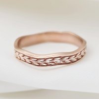 Verigheta Armonia dragostei din argint 925 placat cu aur roz 18K - Chic Bijoux - 1