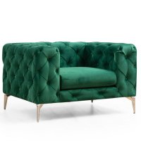 Fotoliu fix COMO, verde, 108x70x90 cm - 1