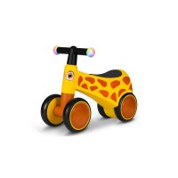 Bicicleta fara pedale Lionelo Sammy Yellow Honey pentru copii, cu 4 roti din spuma EVA, stabila si sigura, 12-36 luni - 1