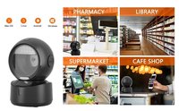 Scanner coduri de bare 1D, 2D si QR, cu senzor de scanare inteligenta automata, negru - 1