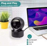 Scanner coduri de bare 1D, 2D si QR, cu senzor de scanare inteligenta automata, negru - 2