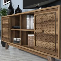 Comoda TV Ayla - Walnut - 4