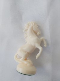 Cal alb de rezerva pentru setul tematic Viking si Evul Mediu din plastic - 1