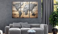 Tablou din plută - Doors to the World [Cork Map] 120x80 cm - 2