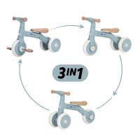 Tricicleta Multifunctionala 3 in 1 Petite&Mars - Albastru - 1