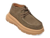 Ghete Kaki GRYXX 1327 din Piele Intoarsa - 1