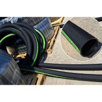 Furtun absorbtie/refulare apa fierbinte, apa murdara, cauciuc EPDM, FLEXATI, 3 1/2 Toli, (90mm), presiune lucru 10 bari, -40°C / +125°C, cu spirala din otel galvanizat - 1