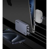 Incarcator rapid retea UGREEN Nexode Pro 65W 3-Port GaN Ultra-Slim Fast Charger X753, 2 x USB C + 1 x USB A, Gri - 3
