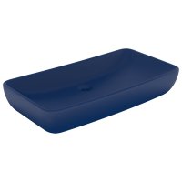 Chiuveta dreptunghiulara albastra mat, 71x38 cm, ceramica premium - 1