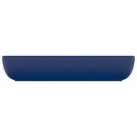 Chiuveta dreptunghiulara albastra mat, 71x38 cm, ceramica premium - 4