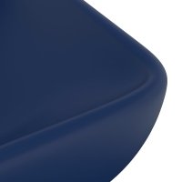 Chiuveta dreptunghiulara albastra mat, 71x38 cm, ceramica premium - 5
