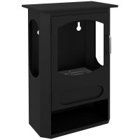 HOMCOM Șemineu Autoportant pe Bioetanol, Arzător de 1,2L, 3 Ore Ardere, Dimensiuni 43x25x68 cm, Negru | Aosom Romania - 1